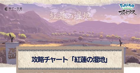 【アルセウス】紅蓮の湿地の攻略チャート【ポケモンアルセウス攻略wiki】 神ゲー攻略