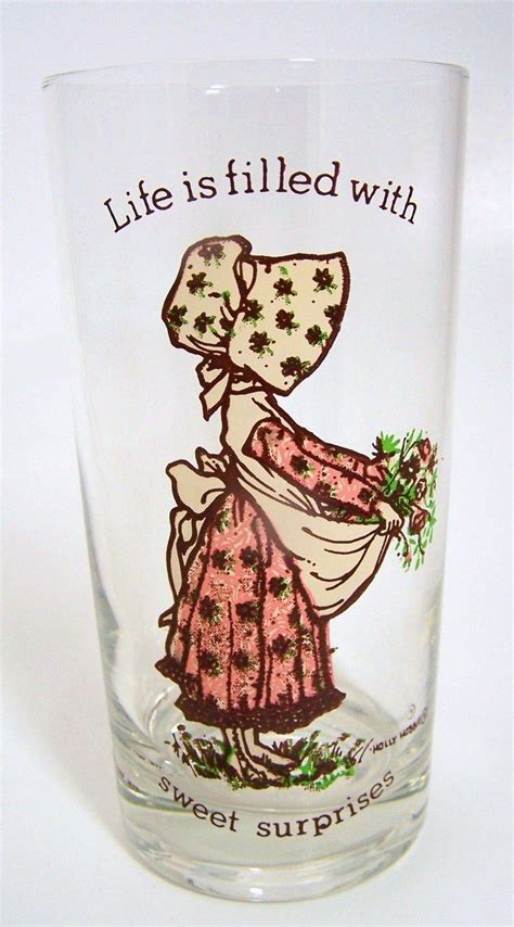 Holly Hobby Holly Hobbie Drink Glasses Set Of 4 1978 Glassware