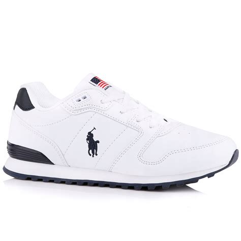 Buty Polo Ralph Lauren White Navy Oryion Rfs Allegro Pl