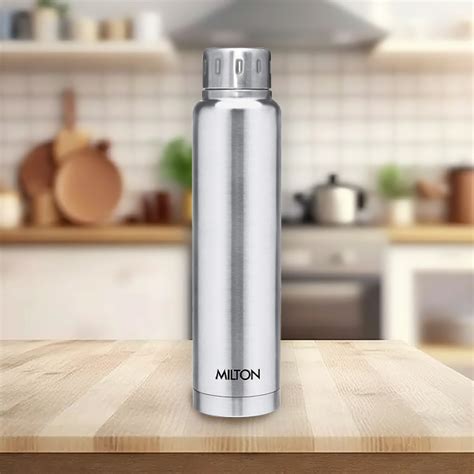 SS Sleek Hot Cold Flask Ml Milton Elfin Plastic World