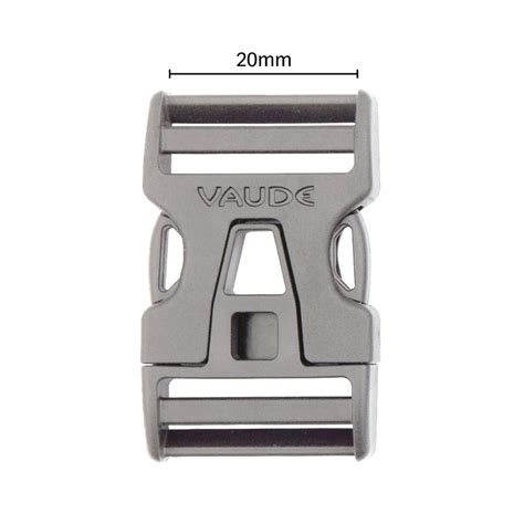 Vaude Steckschnalle Mm Single Adjust Grau