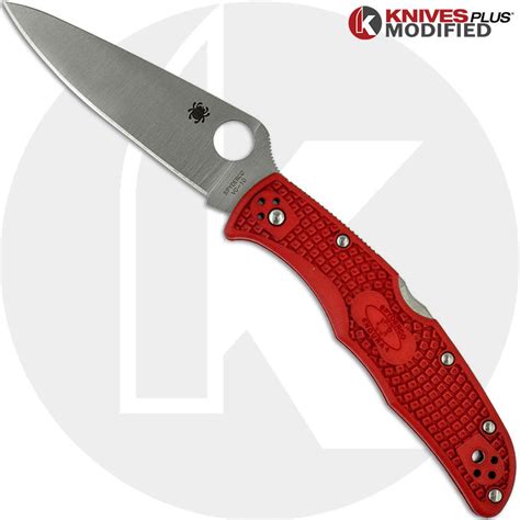 Modified Spyderco Endura 4 The Red Dragon Rit Dyed Handle