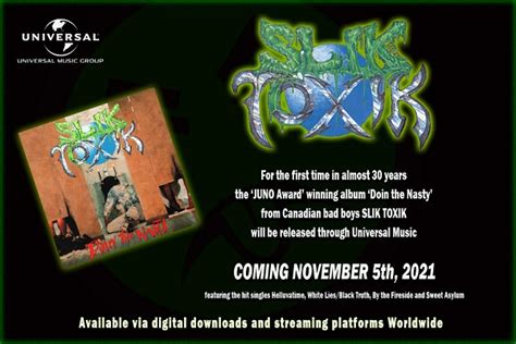 Slik Toxik Doin The Nasty Album To Be Released Digitally For The