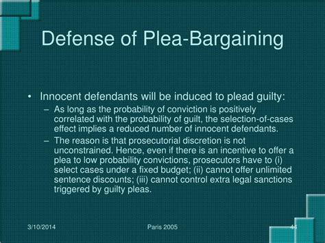 Ppt Law And Economics Of Plea Bargaining Powerpoint Presentation