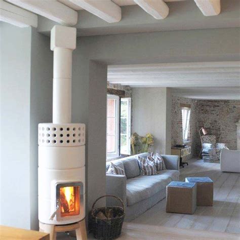 Wood Heating Stove Roundstack Size La Castellamonte Stufe Di