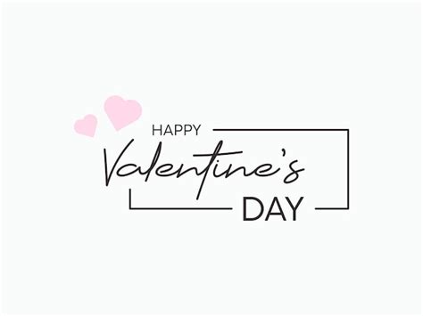 Premium Vector Happy Valentines Day Typography