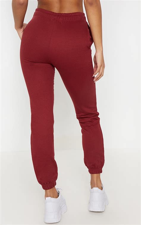 Burgundy Casual Jogger Prettylittlething