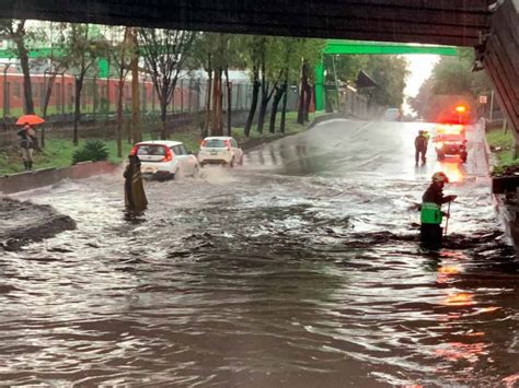 Se Registran Severas Afectaciones En Avenidas Tras Lluvias En La Cdmx