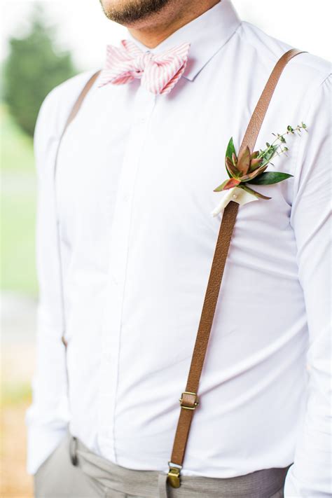 Green And Red Succulent Boutonniere