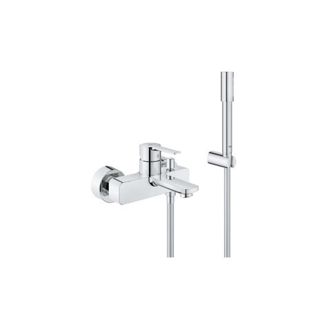 Grohe Lineare Wannenarmatur 33850001 Chrom Mit Brausegarnitur Wandmontage