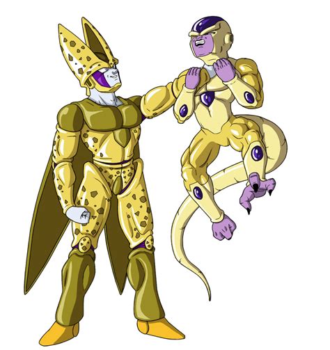 Cell And Frieza Gold By Leg000 On Deviantart