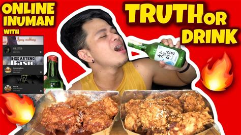 SOJU ONLINE INUMAN ( TRUTH OR DRINK ) w/ @iyang mukbang @Diskarteng ...