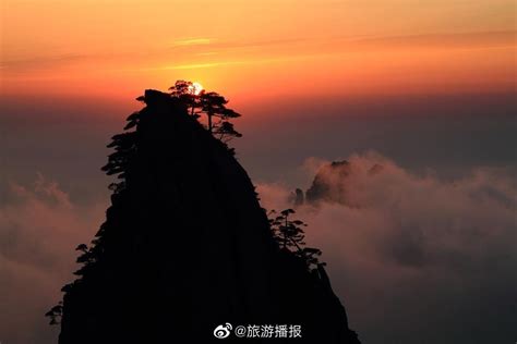 安徽旅游 黄山的日出与日落云海涌动绝美壮观 财经头条