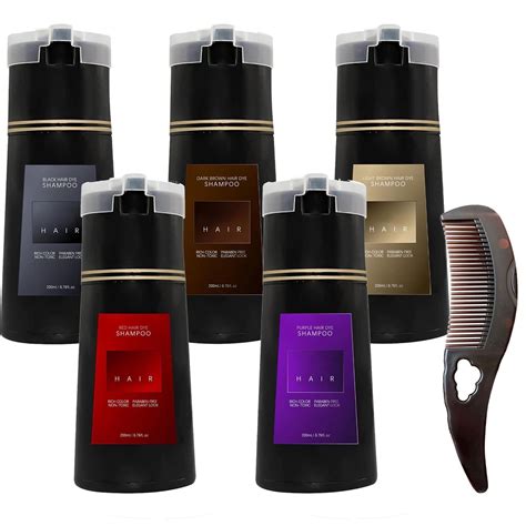 Hair Dye Shampoo With Dandruff Comb Hair Instant Dye Shampoo Hair Dye