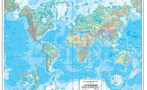 Mapa Mudo F Sico Del Mundo Mapa De Espa A Fondo De Pantalla De