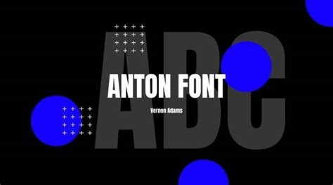 Anton Font Free Download | Dafont Online