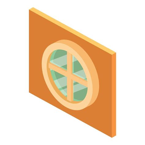 Circular Window Icon Isometric Style 15654688 Vector Art At Vecteezy