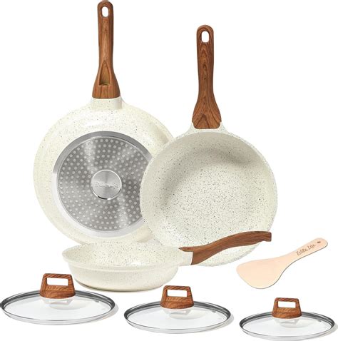 ESLITE LIFE Frying Pan Set with Lids Nonstick India | Ubuy