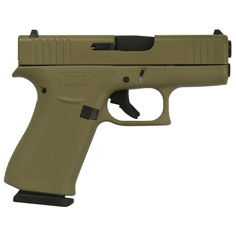 Glock 43x 9mm Pistol Flat Dark Earth 34 Fin Feather Fur Outfitters