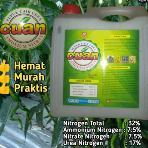 Jual Pupuk Urea Cair Cuan Liter Shopee Indonesia