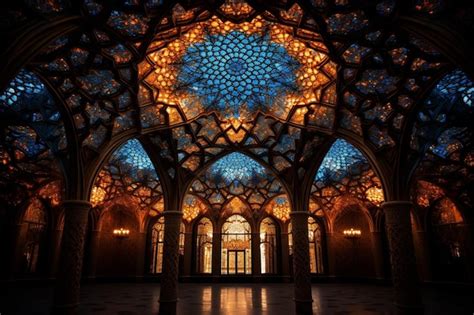 Premium Photo | Mosque Dome with Beautiful Arabic Patterns