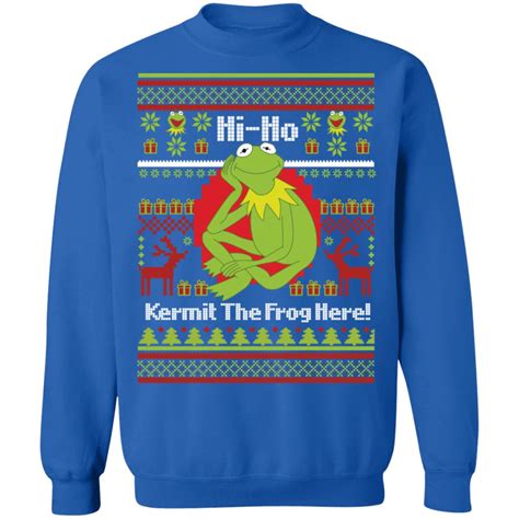 Hi Ho Kermit The Frog Here Christmas Sweater Hoodie