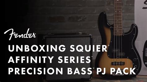 Unboxing The Squier Affinity Pj Bass Pack Fender Youtube