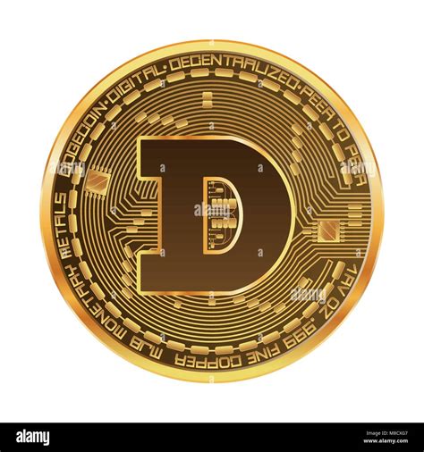 Crypto currency dogecoin golden symbol Stock Vector Image & Art - Alamy