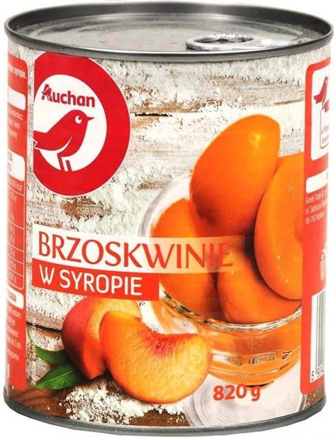 Auchan Brzoskwinie Po Wki W Lekkim Syropie Ceny I Opinie Ceneo Pl