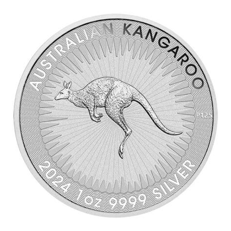 Silbermünze Australien Känguru Kangaroo 2024 1 oz 999 Silber Perth Mint