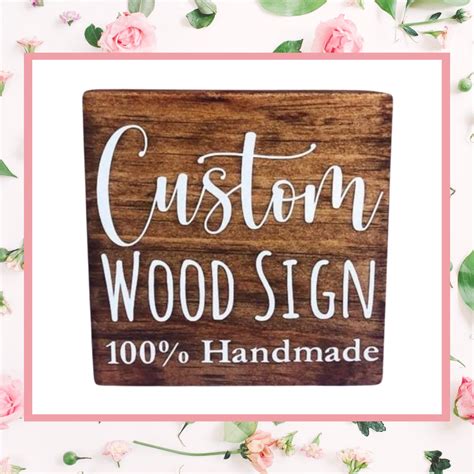 Customize Your Own Wood Sign Custom Sign Create Your Own Custom Sign ...