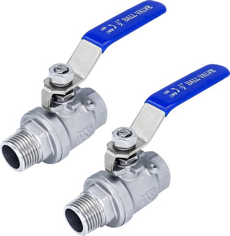 1 2 Ball Valve Male NPT MNPT X Female NPT FNPT Thread Stainless