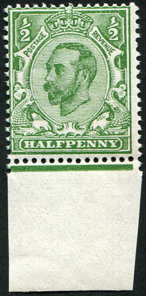 D Sg Variety Pale Green U M Marginal Pri Embassy Philatelists