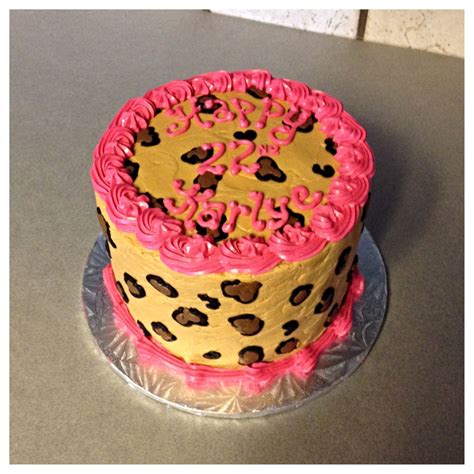 Small Leopard Print Layer Cake Cake Desserts Cupcake Cakes