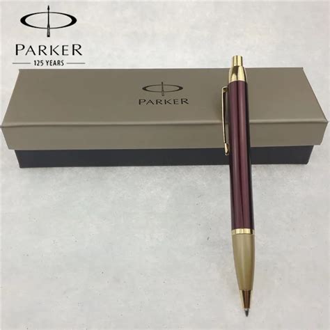 1pc/lot Parker IM Parker Ballpoint Pen Luxury Pens Red Gold Pen Gold ...