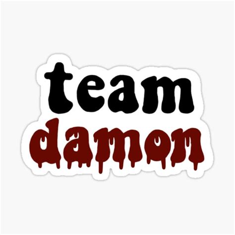 Team Damon Vampire Diaries Sticker Stickers Labels And Tags Paper Paper