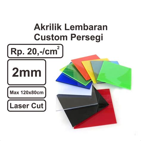 Jual Akrlik Custom Acrylic Custom Lembaran Akrilik Mm Potongan