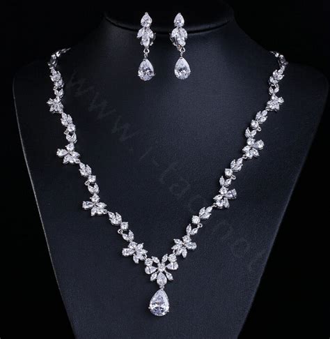 Buy Wholesale Simple Banquet Wedding Jewelry Sets Water-drop Flower ...