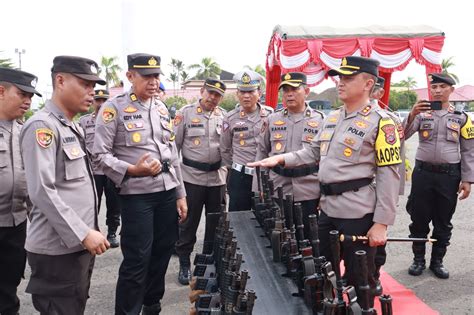 Mantapkan Pengamanan Pemilu Polres Berau Gelar Apel Kesiapan