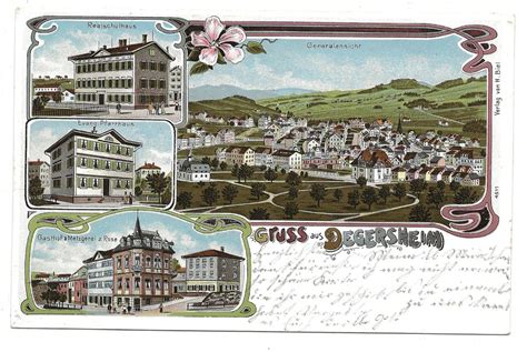 Gruss Aus Degersheim SG Gasthof Rose Schulhaus Litho Kaufen Auf