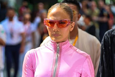 Jennifer Lopez Turns Heads In Skintight Hot Pink Catsuit At F Grand