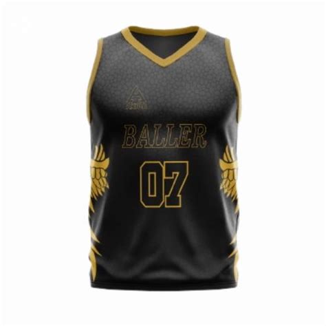 Basketball Jersey Black Golden Color Akibastore