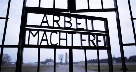 Stolen Arbeit Macht Frei Dachau Gate Returned To Camp Jewish News