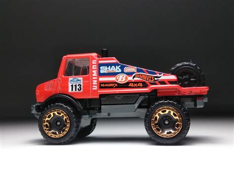 MERCEDES BENZ UNIMOG 1300 Red Hot Wheels 1 64 Scale Custom Etsy