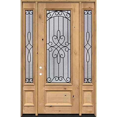 Finer Doors 80 34 Lite Internal Grille Knotty Alder Wood Door Unit