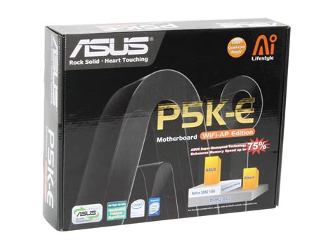 ASUS P5K E WIFI AP LGA 775 ATX Intel Motherboard Newegg