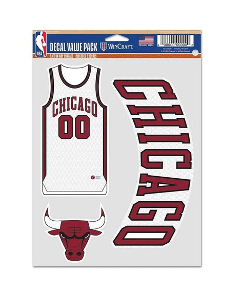 Wincraft Chicago Bulls 2022 City Edition 3 Pack Fan Decal Set Macys