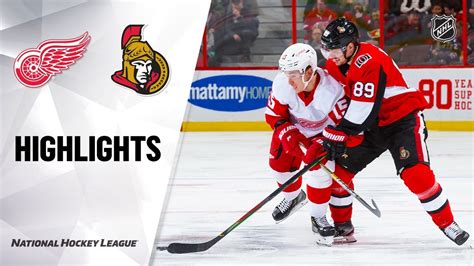 NHL Highlights Red Wings Senators 2 29 20 YouTube