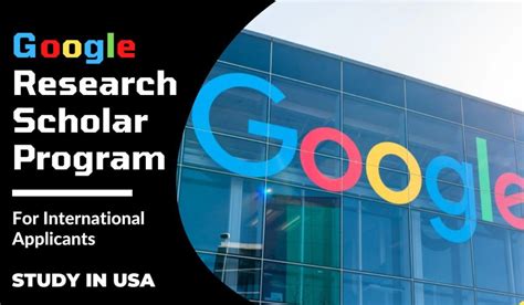 Google Research Scholar Program For International Applicants In Usa