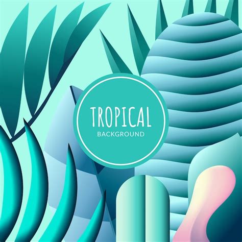 Fondo De Verano Colorido Dise O De Hojas Tropicales Vector Premium